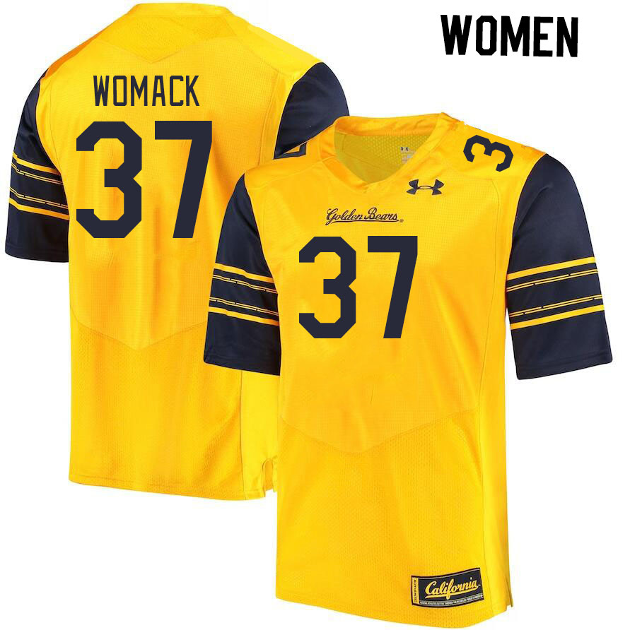 Women #37 Julian Womack California Golden Bears College Football Jerseys Stitched Sale-Gold